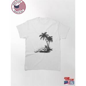 Tranquil Beach Silhouette Classic Unisex T-Shirt